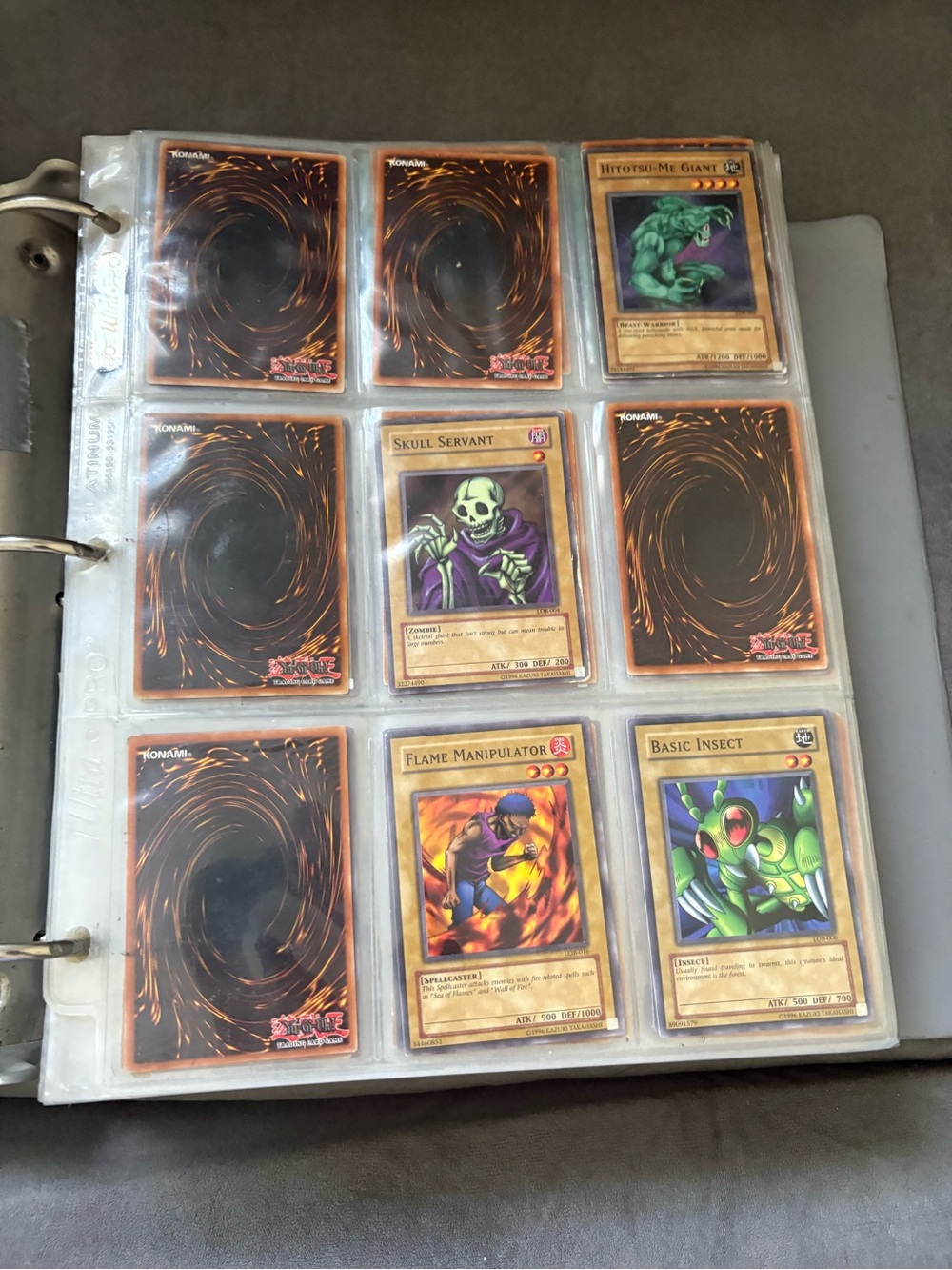 Yu-Gi-Oh! Trading Card Collection Pages - Assorted Cards